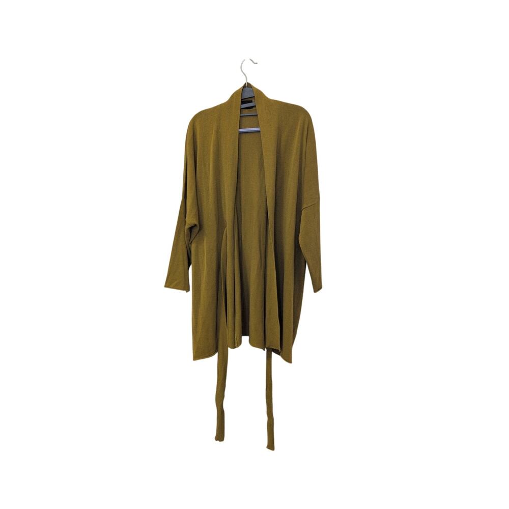 Bitte Kai Rand Green Open Cardigan Tunic with Wrap-Around Tie - Picture 2 of 4